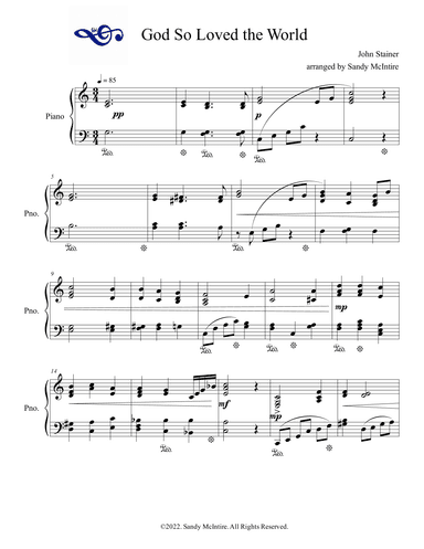 God So Loved the World (arr. Sandy McIntire)