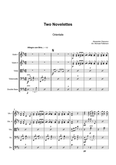 Two Novelettes (arr. Michael Patterson)