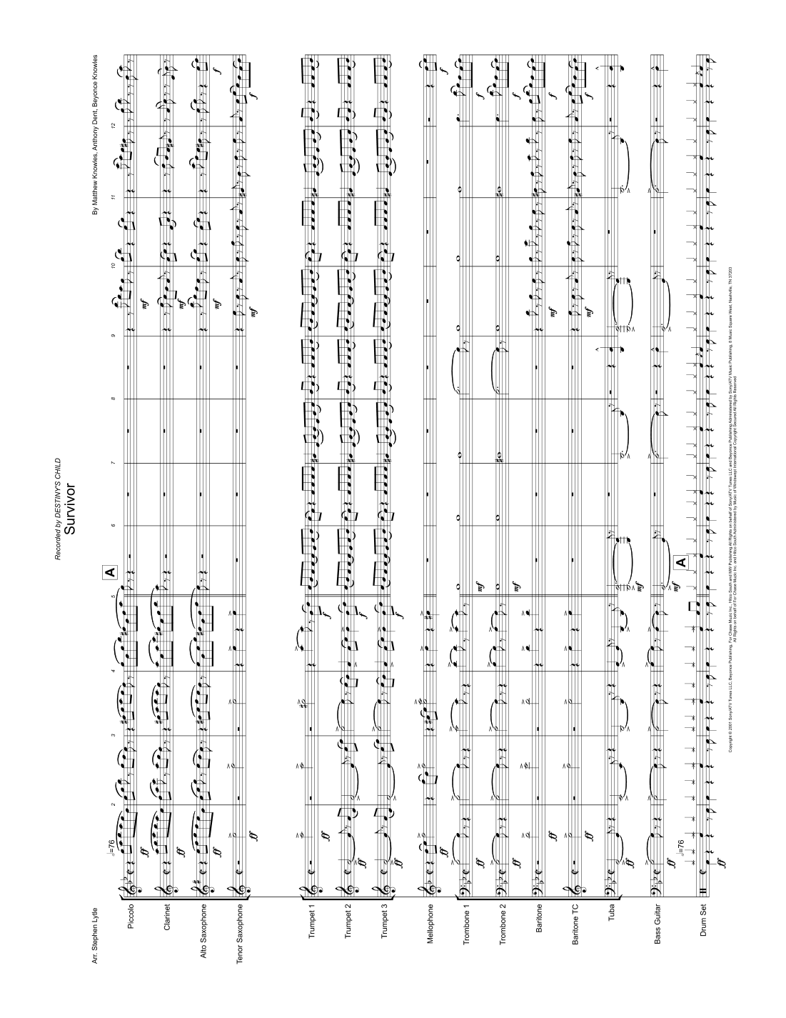 Survivor (arr. Stephen C. Lytle)
