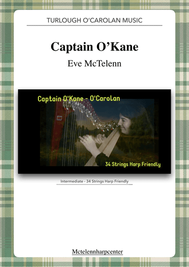 Captain O'kane - O'Carolan - intermediate & 34 String Harp | McTelenn Harp Center (arr. Eve McTelenn)
