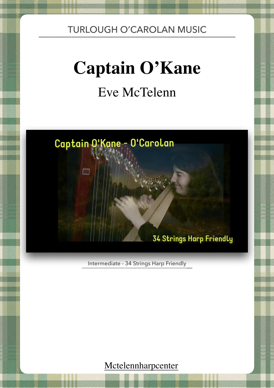 Captain O'kane - O'Carolan - intermediate & 34 String Harp | McTelenn Harp Center (arr. Eve McTelenn)