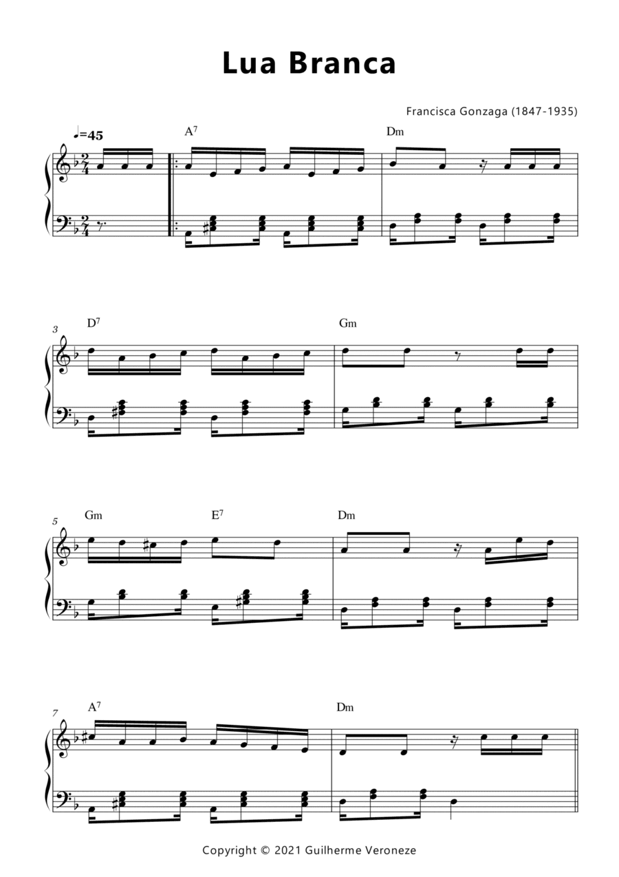 Lua Branca (arr. Guilherme Veroneze)