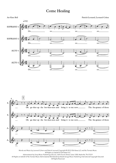 Come Healing (arr. Kate Bell)