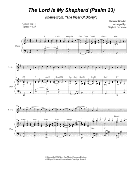 Psalm 23 (theme From The Vicar Of Dibley) (arr. Stephen DeCesare)