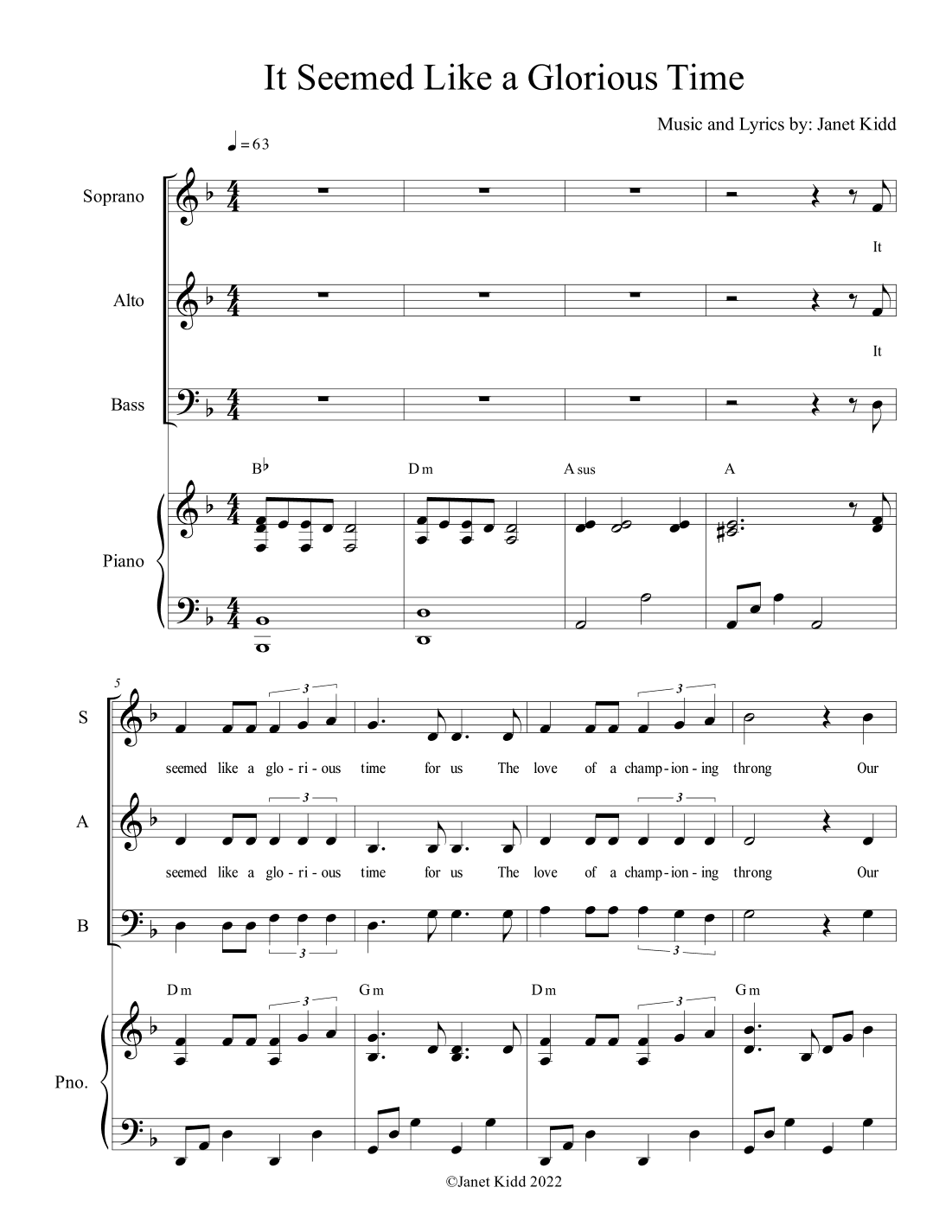It Seemed Like a Glorious Time - from Easter Vigil Cantata