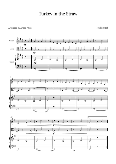 Turkey in the Straw (arr. André Nusa)