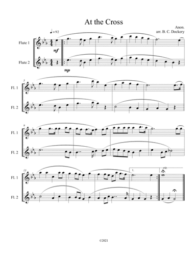 At the Cross (flute duet) (arr. B. C. Dockery)