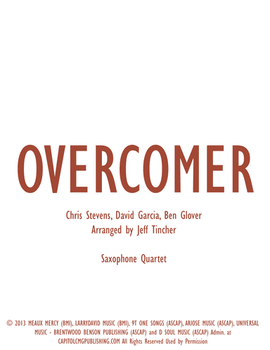 Overcomer (arr. Jeff Tincher)