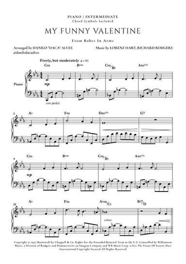 My Funny Valentine (arr. Danilo "Daca" Alves)