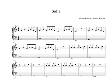 Sofia (arr. Janina Schülin)