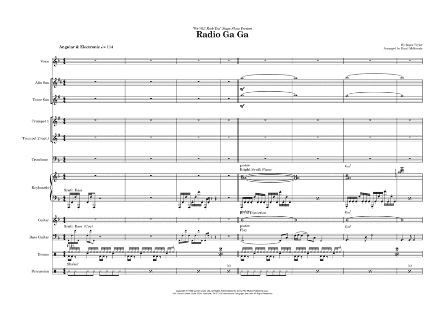 Radio Ga Ga (arr. Daryl McKenzie)