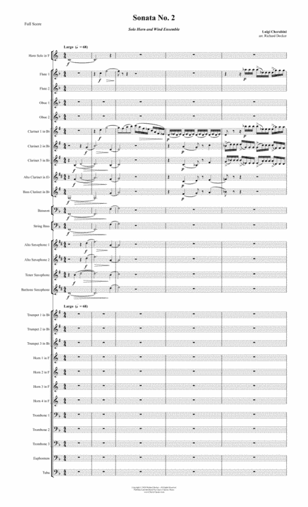 Sonata No. 2 for Horn and Wind Ensemble (arr. Richard Decker)