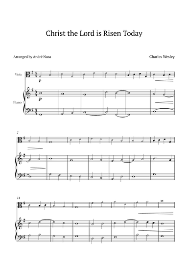 Christ the Lord is Risen Today (arr. André Nusa)