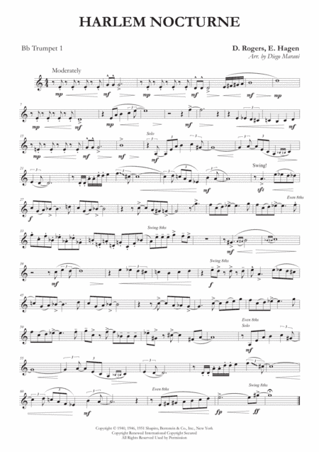 Harlem Nocturne (arr. Diego Marani)