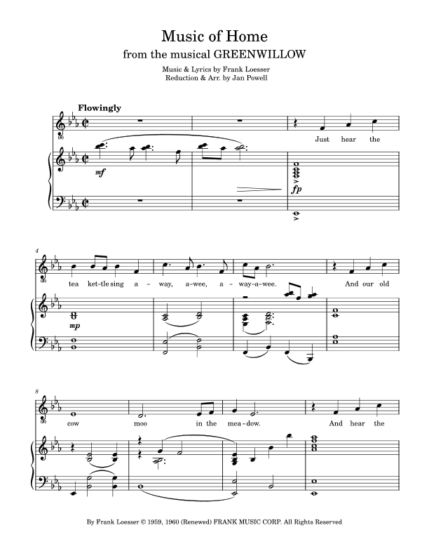 The Music Of Home (arr. Jan Powell)