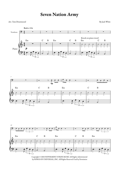 Seven Nation Army (arr. Tom Drummond)