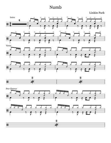 Numb (arr. Anthony Freda)