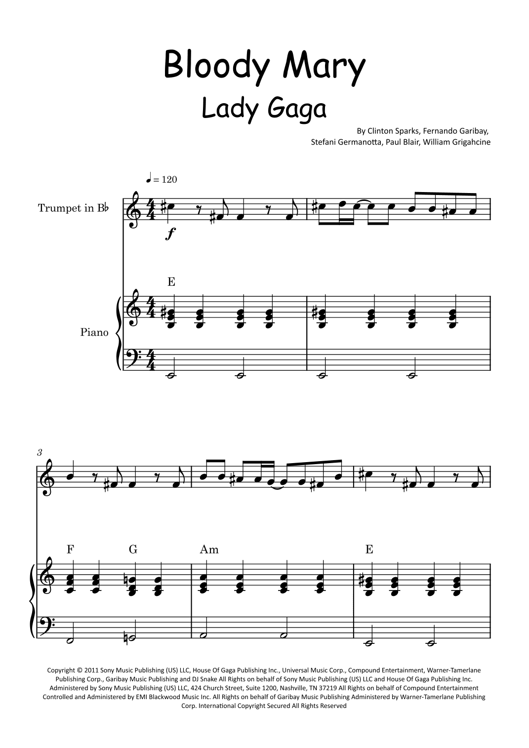 Bloody Mary (arr. Glauco Fernandes)