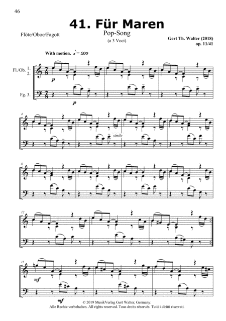 For Maren (from Woodwind Pop Romanticists)