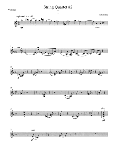 String Quartet #2 - Instrumental Parts