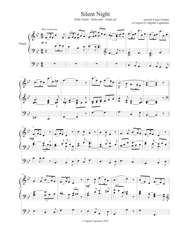 Silent Night - Organ Solo (arr. Ingunn Ligaarden)