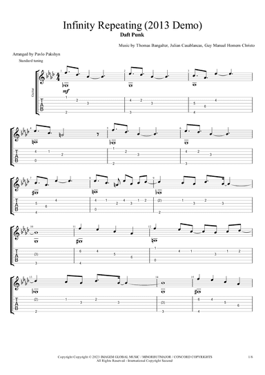 Infinity Repeating (2013 Demo) (arr. Pavlo Pakshyn)