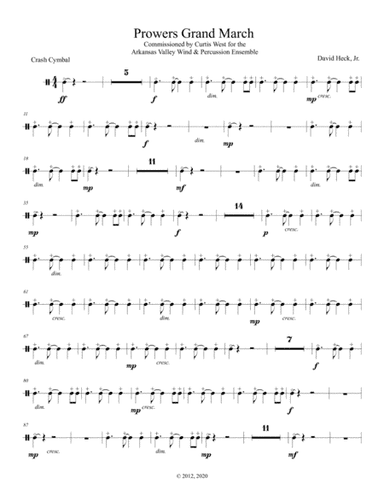 Prowers Grand March - Crash Cymbal