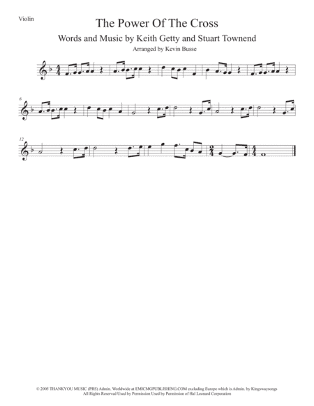 The Power Of The Cross (Oh To See The Dawn) (arr. Kevin Busse)