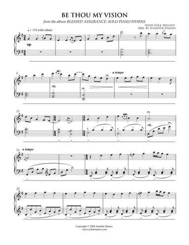 Be Thou My Vision (arr. Jennifer Haines)