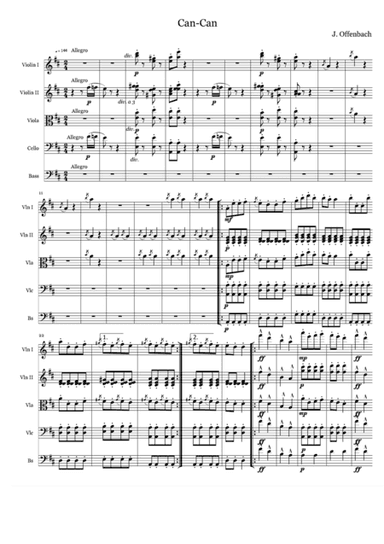 Can-Can For String Orchestra (arr. 9Siblingz)