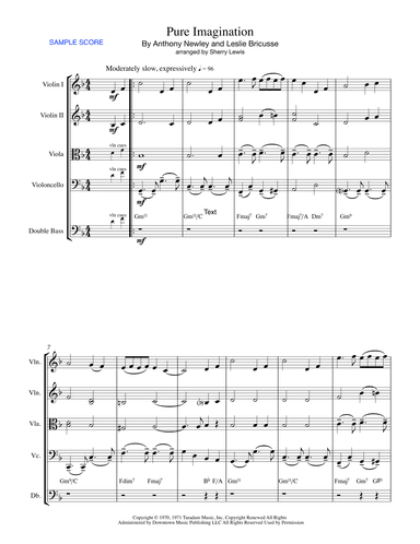 Pure Imagination (arr. Sherry Lewis)