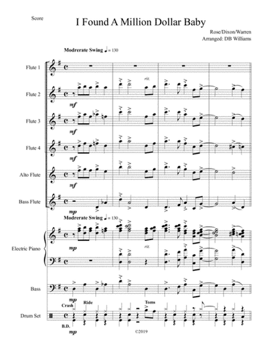 I Found A Million Dollar Baby In A 5 & 10 Store (arr. DB Williams)