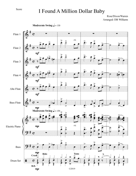 I Found A Million Dollar Baby In A 5 & 10 Store (arr. DB Williams)