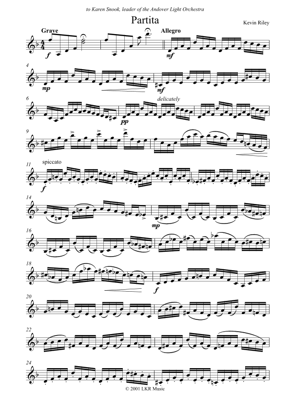 Partita for Solo Violin