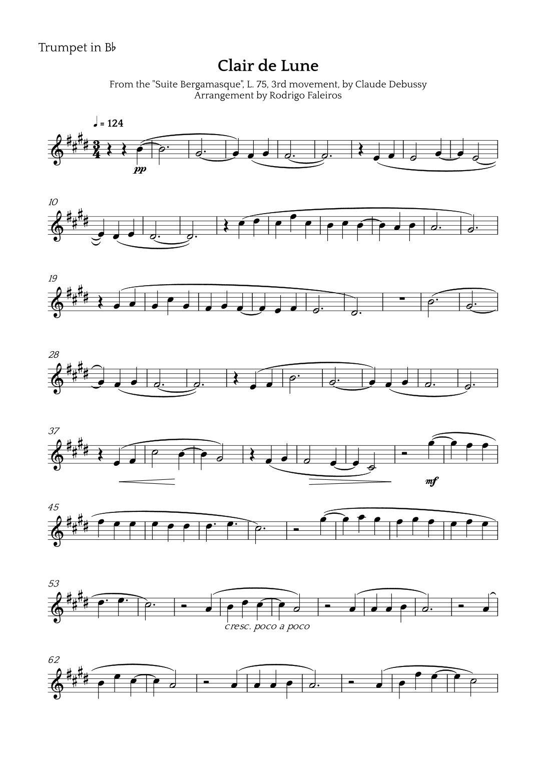 Clair de Lune (arr. Rodrigo Faleiros)