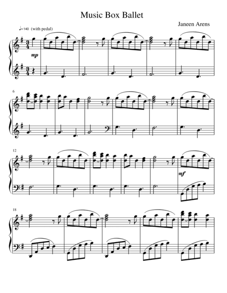 Music Box Ballet - Janeen Arens