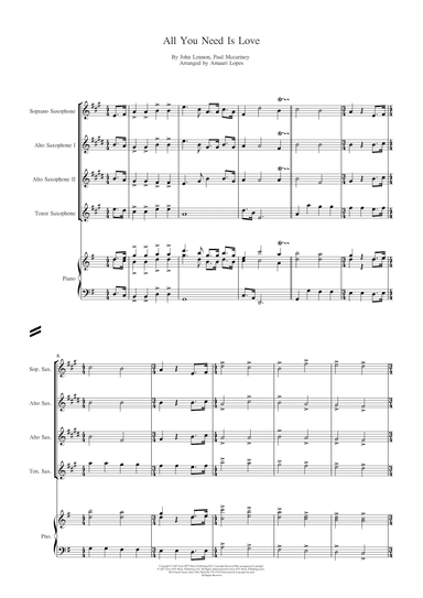 All You Need Is Love (arr. Amauri Lopes)