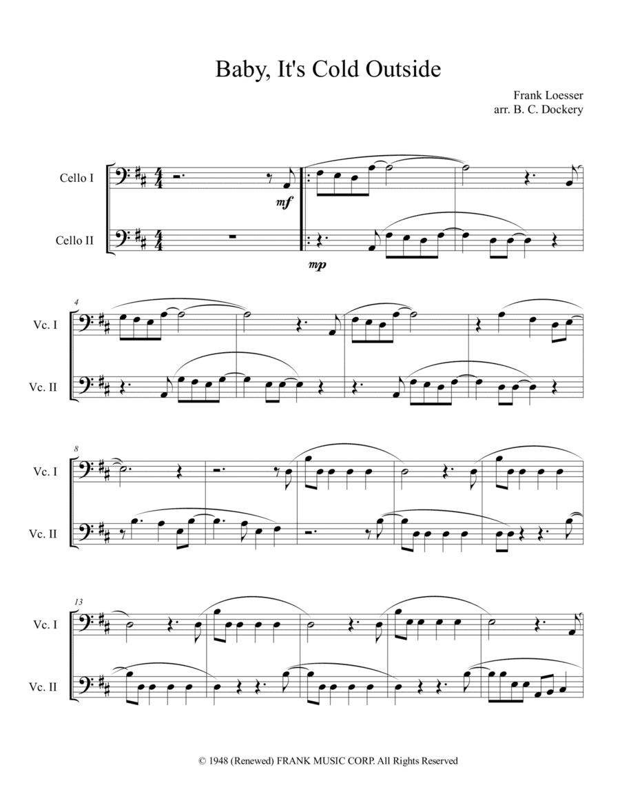 Baby, It's Cold Outside (arr. B. C. Dockery)