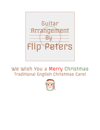 We Wish You a Merry Christmas (arr. Flip Peters)