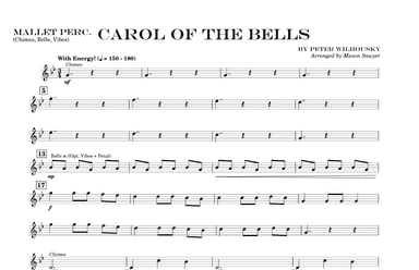 Carol Of The Bells - Score Only (arr. Mason Sawyer)