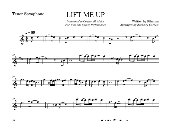 Lift Me Up (arr. Zachary Corbett)