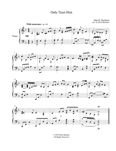 Only Trust Him (arr. Rick Barham)