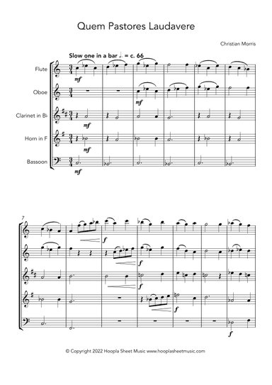 Quem Pastores Laudavere (arr. Christian Morris)