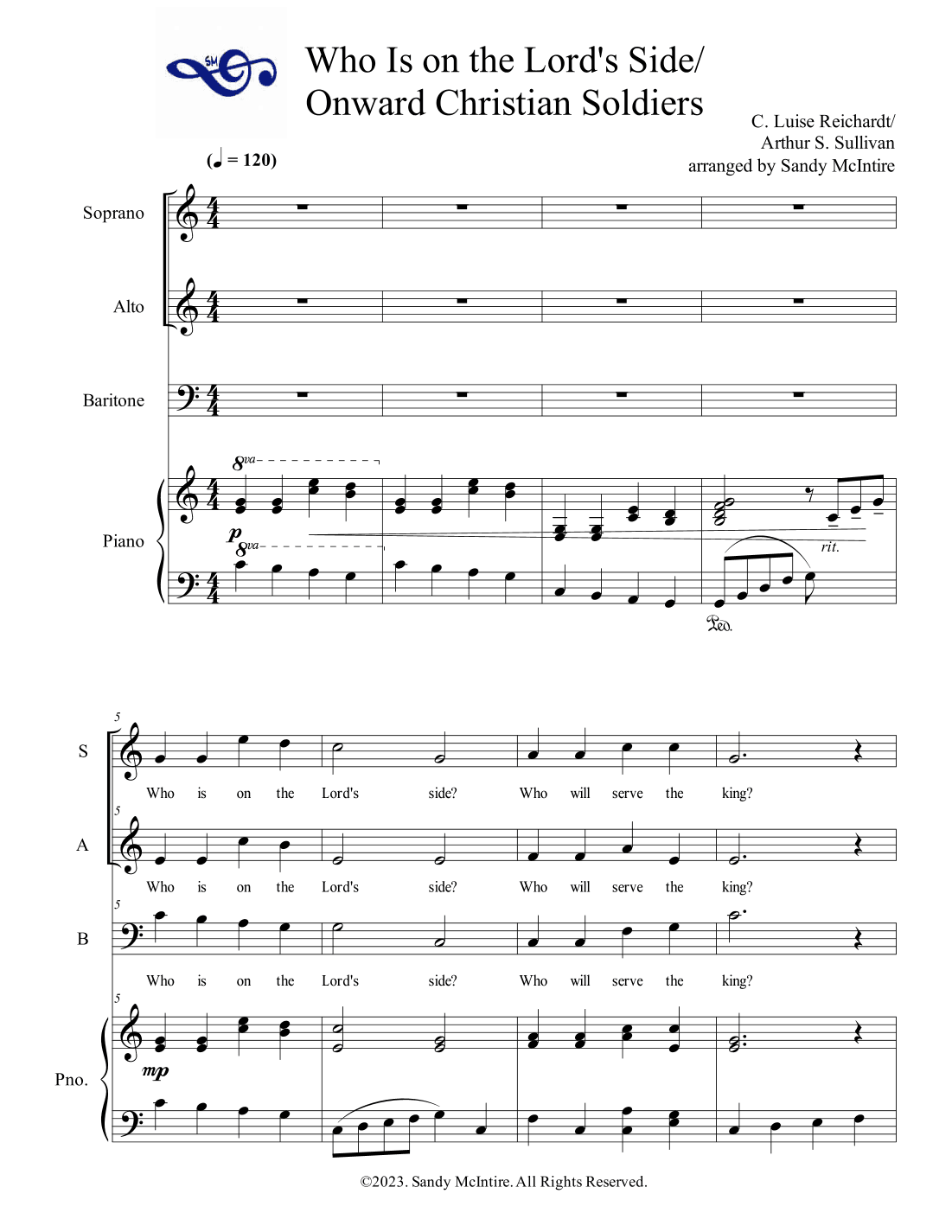 Who Is on the Lord's Side/Onward Christian Soldiers (arr. Sandy McIntire)