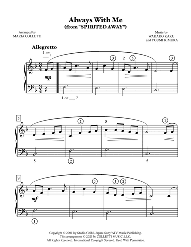 Itsumo Nandodemo (always With Me) (arr. Maria Colletti)