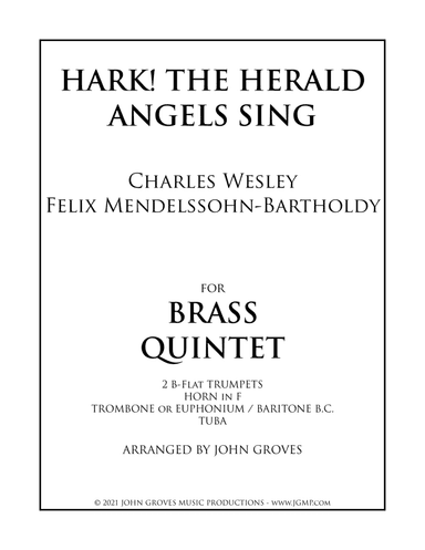 Hark! The Herald Angels Sing - Brass Quintet (arr. John Groves)