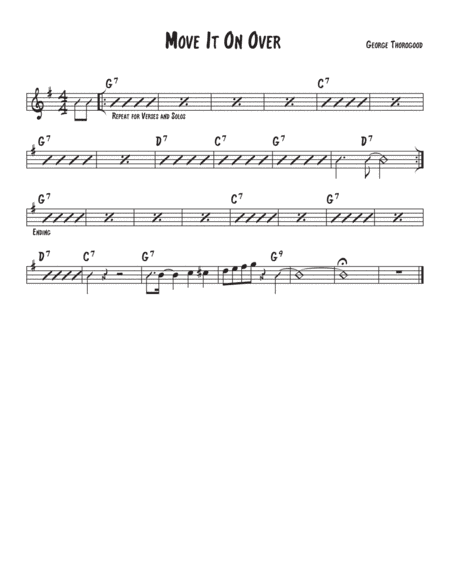 Move It On Over (arr. David M Fagnant)
