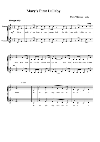 Mary's First Lullaby
