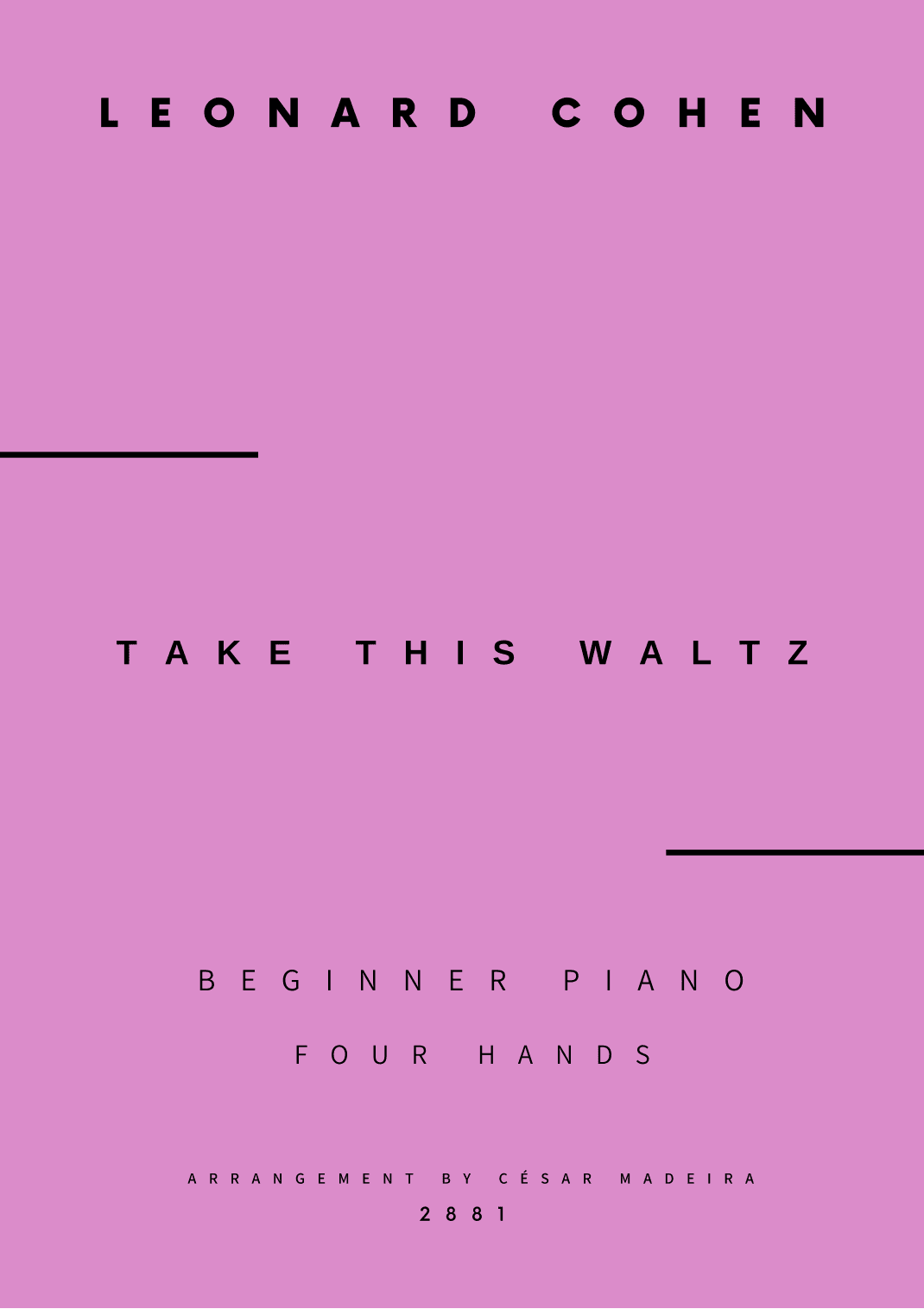 Take This Waltz (arr. César Madeira)