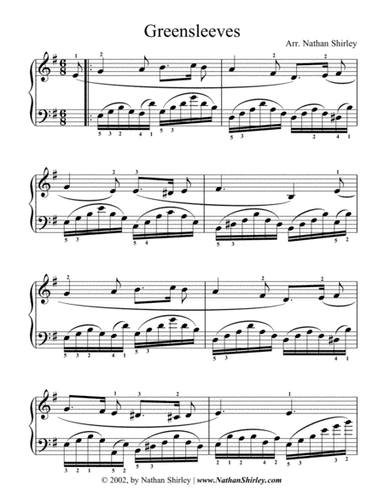 Greensleeves (arpeggios) (arr. Nathan Shirley)